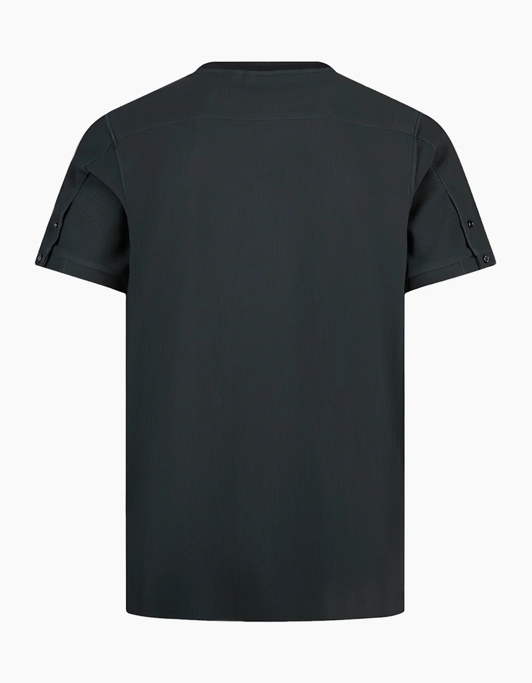 Luke 1977 Keswick rib detail crew neck t shirt CHARCOAL