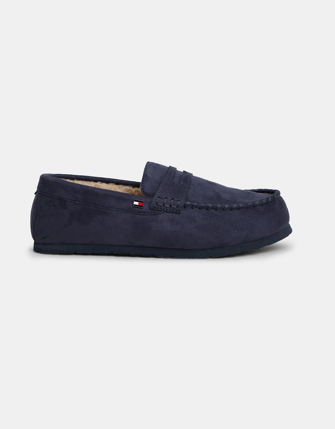 Tommy Hilfiger Driver Mens Hilfiger House Shoes - Navy Blue