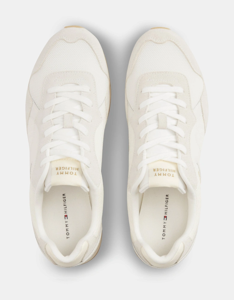 Tommy Hilfiger TH Core Mix Mens Trainers - Ecru