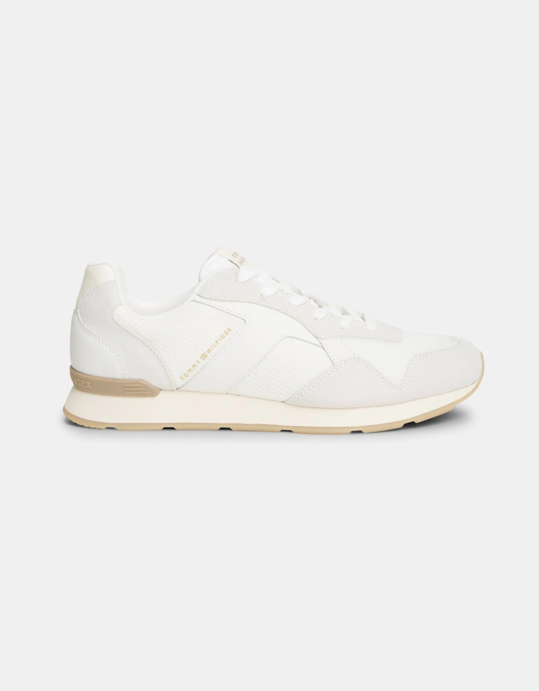 Tommy Hilfiger TH Core Mix Mens Trainers - Ecru