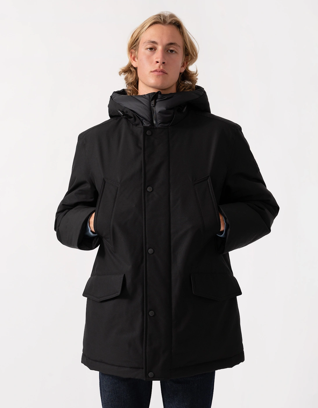 BOSS Orange Osiass1 Mens Parka - Black 001