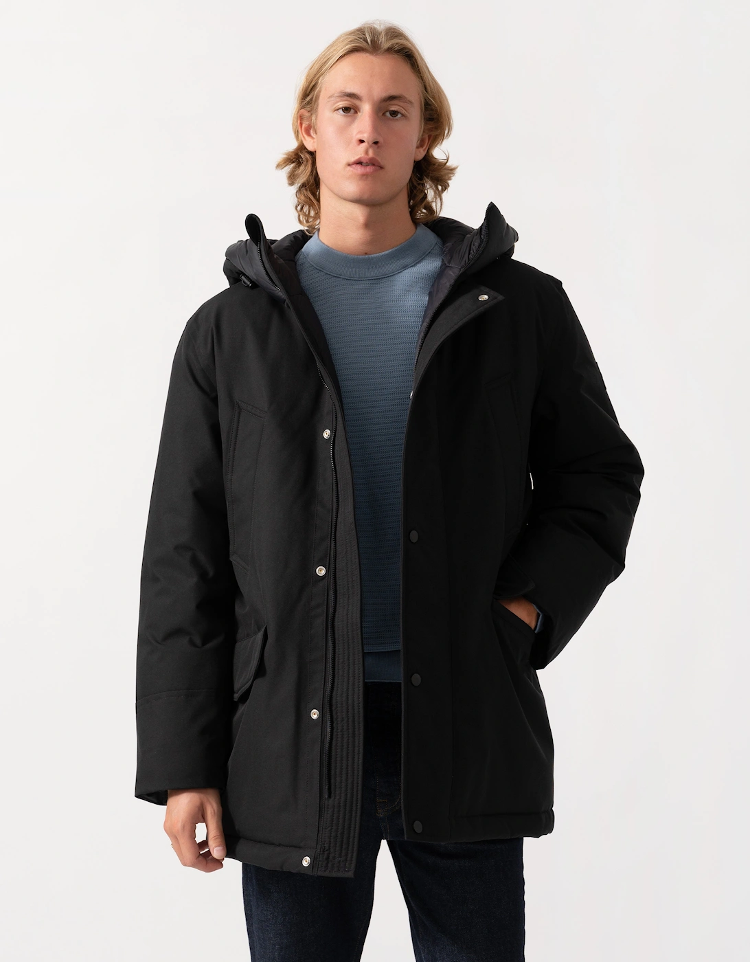 BOSS Orange Osiass1 Mens Parka - Black 001