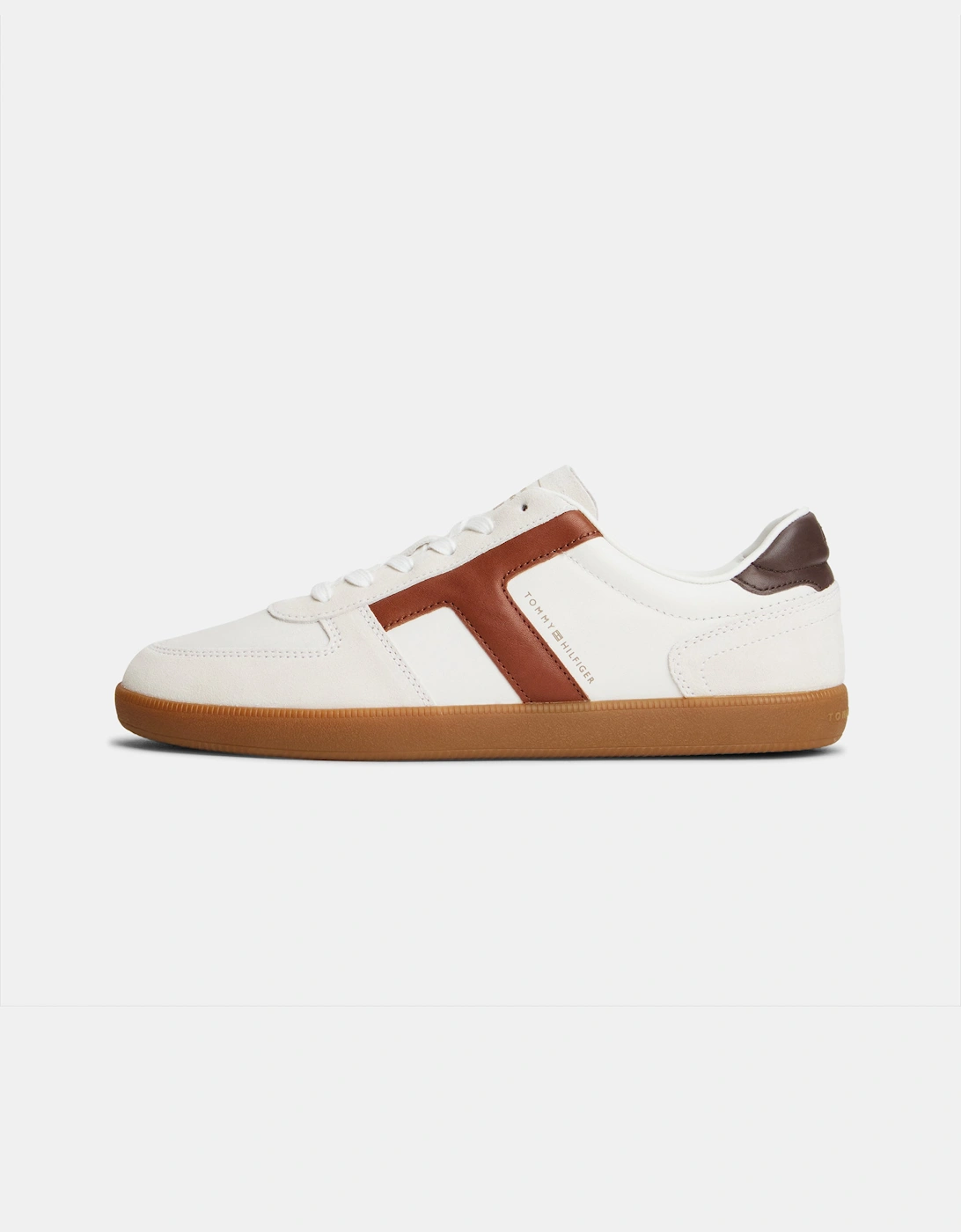 Tommy Hilfiger TH Tribeca Mix Mens Trainers - Ecru