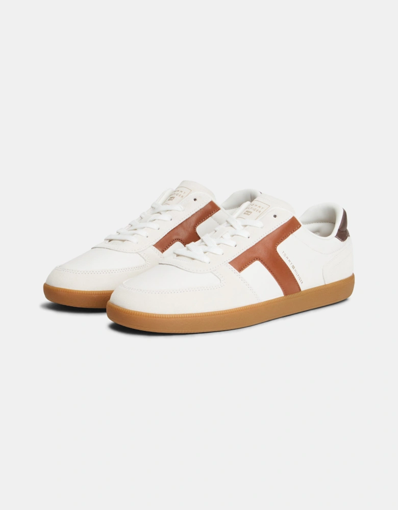 Tommy Hilfiger TH Tribeca Mix Mens Trainers - Ecru