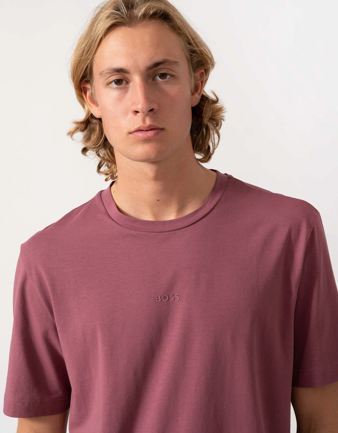 BOSS Orange TChup Mens Crew Neck Small Logo T-Shirt  - Medium Red 618