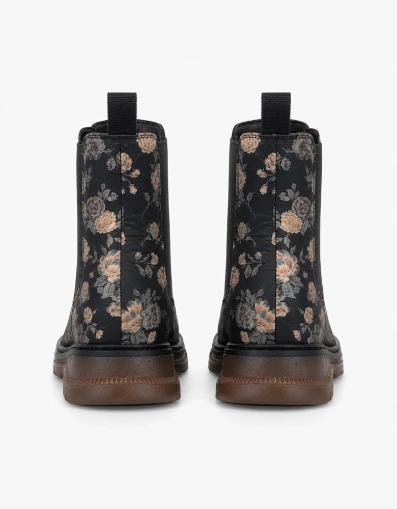 Cipriata JESSICA Womens Ankle Boots Black Multi Floral
