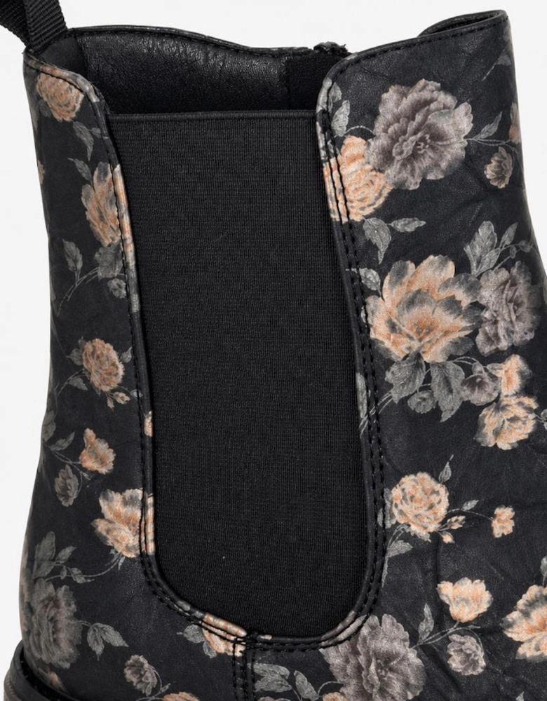 Cipriata JESSICA Womens Ankle Boots Black Multi Floral