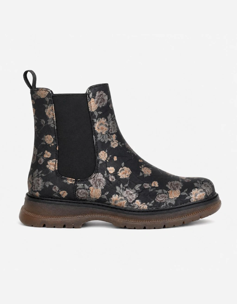 Cipriata JESSICA Womens Ankle Boots Black Multi Floral
