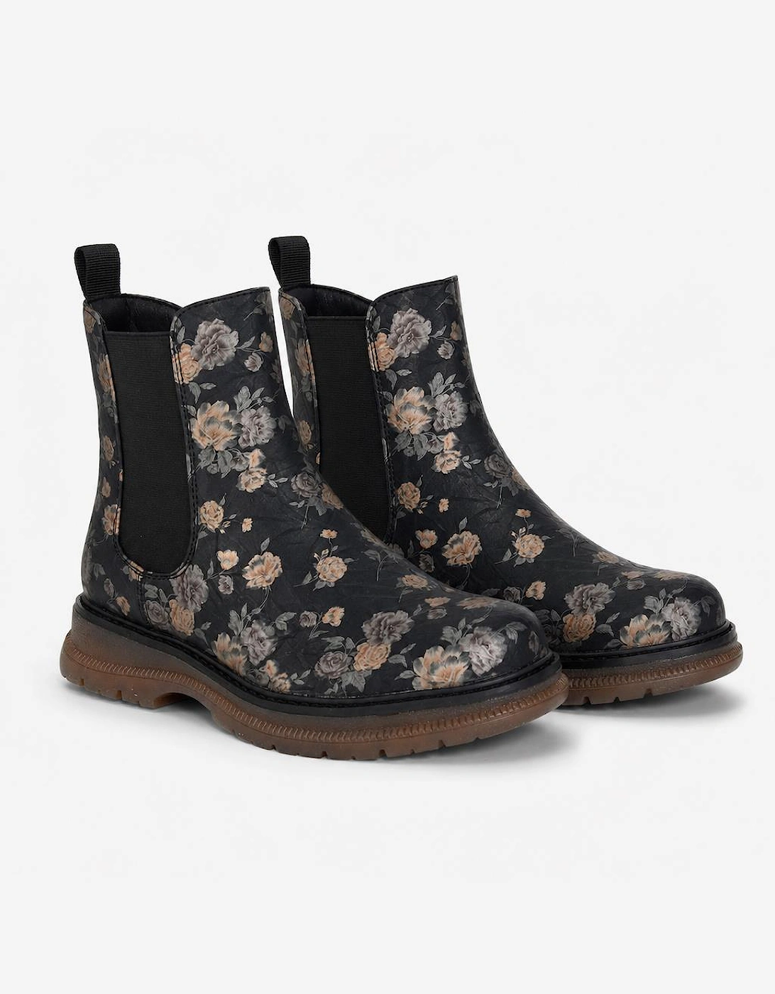 Cipriata JESSICA Womens Ankle Boots Black Multi Floral