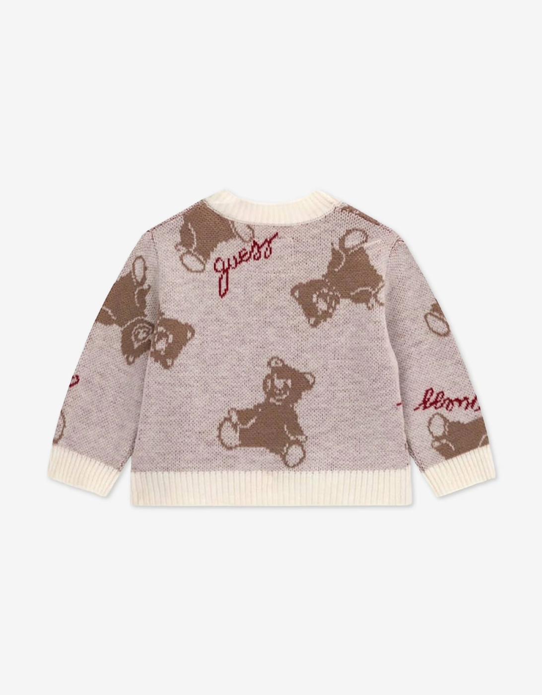 Guess Baby Teddy Bear 3 Piece Pant Set in Beige