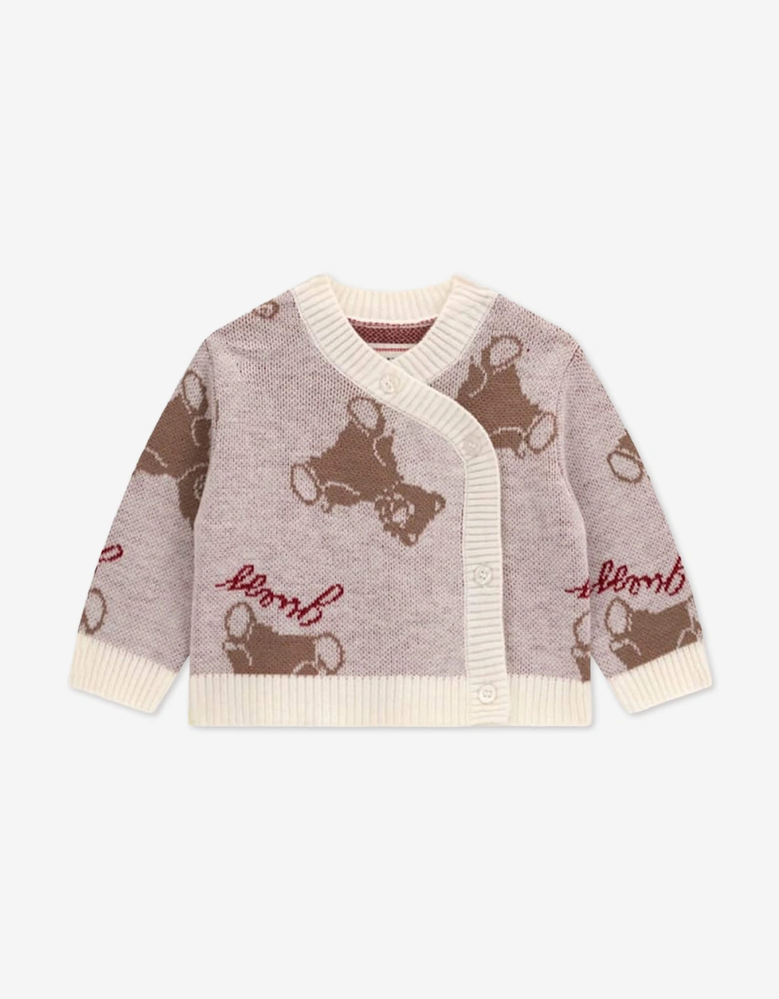 Guess Baby Teddy Bear 3 Piece Pant Set in Beige