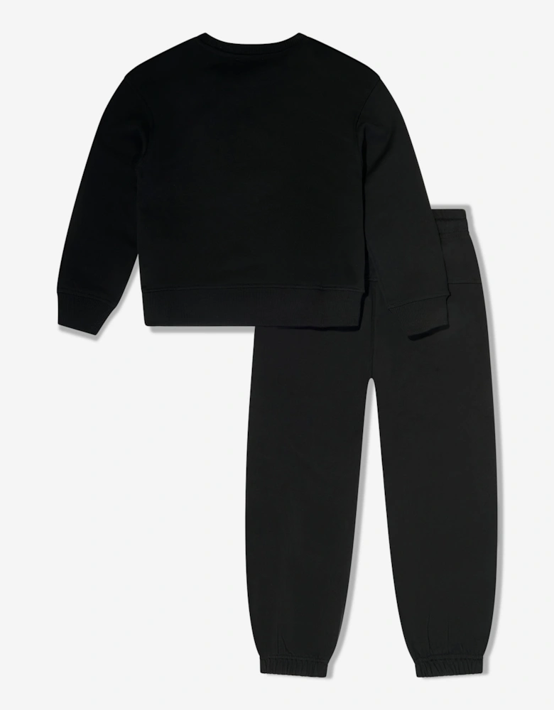 Moschino Kids Teddy Bear Logo Tracksuit in Black