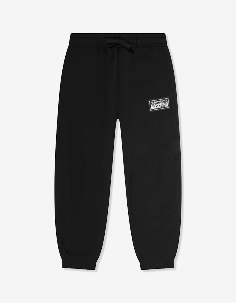 Moschino Kids Teddy Bear Logo Tracksuit in Black