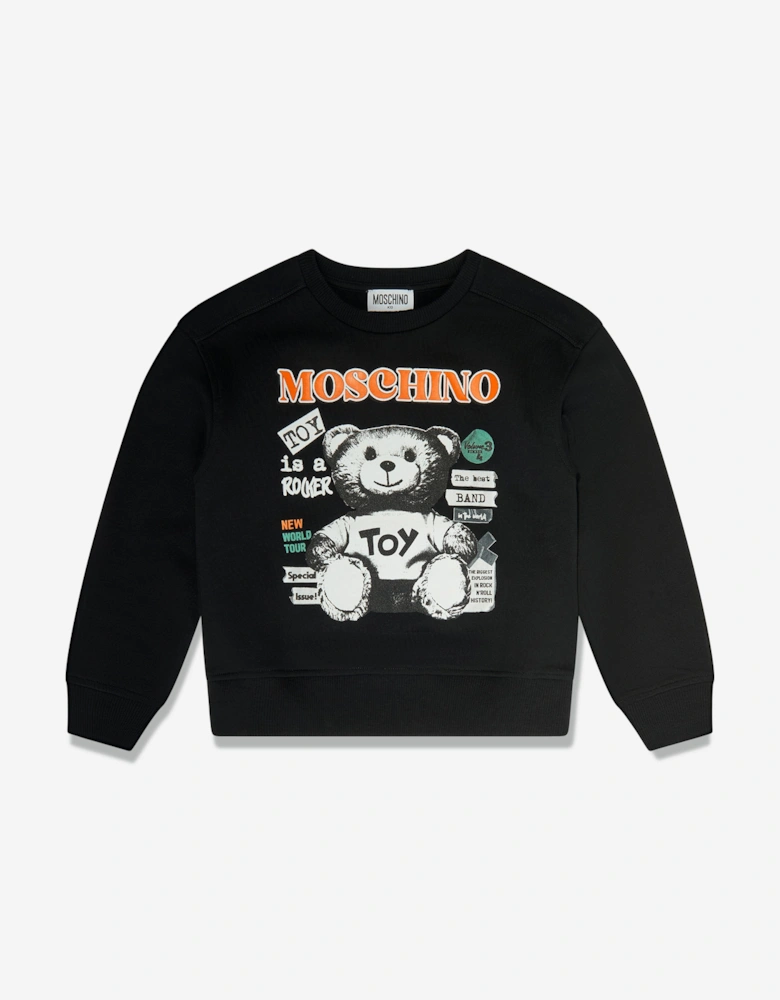 Moschino Kids Teddy Bear Logo Tracksuit in Black