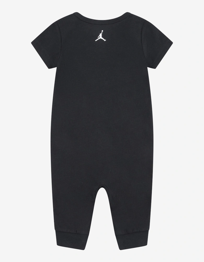 Jordan Baby Air Jordan Flight Romper in Black