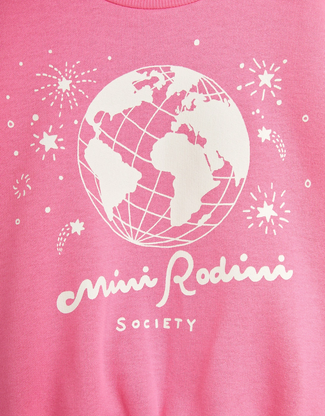 Mini Rodini Girls Society Sweatshirt in Pink