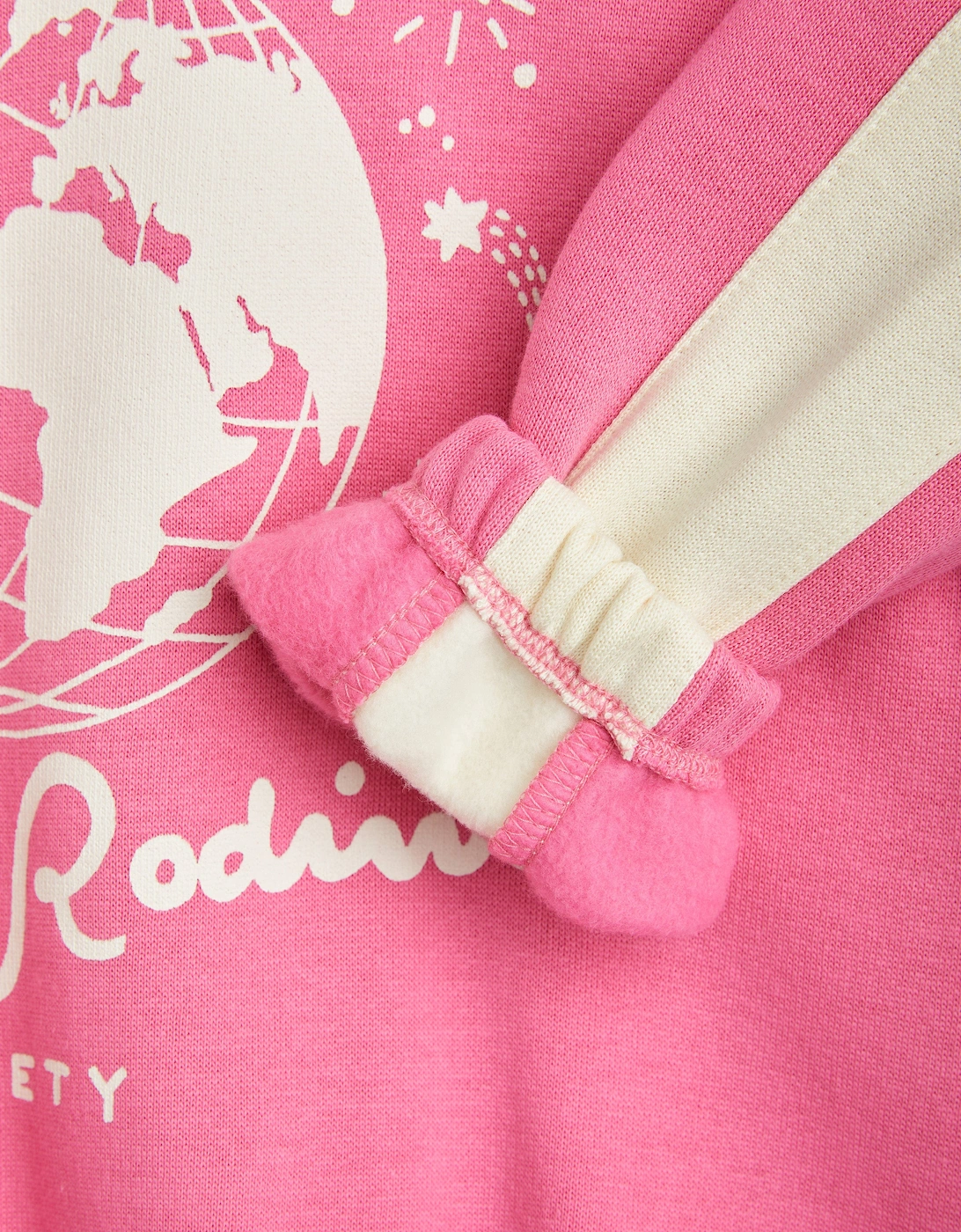 Mini Rodini Girls Society Sweatshirt in Pink