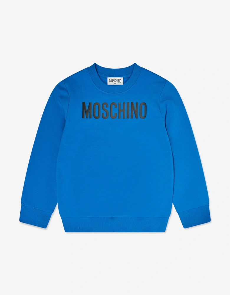 Moschino Kids Logo Tracksuit in Blue