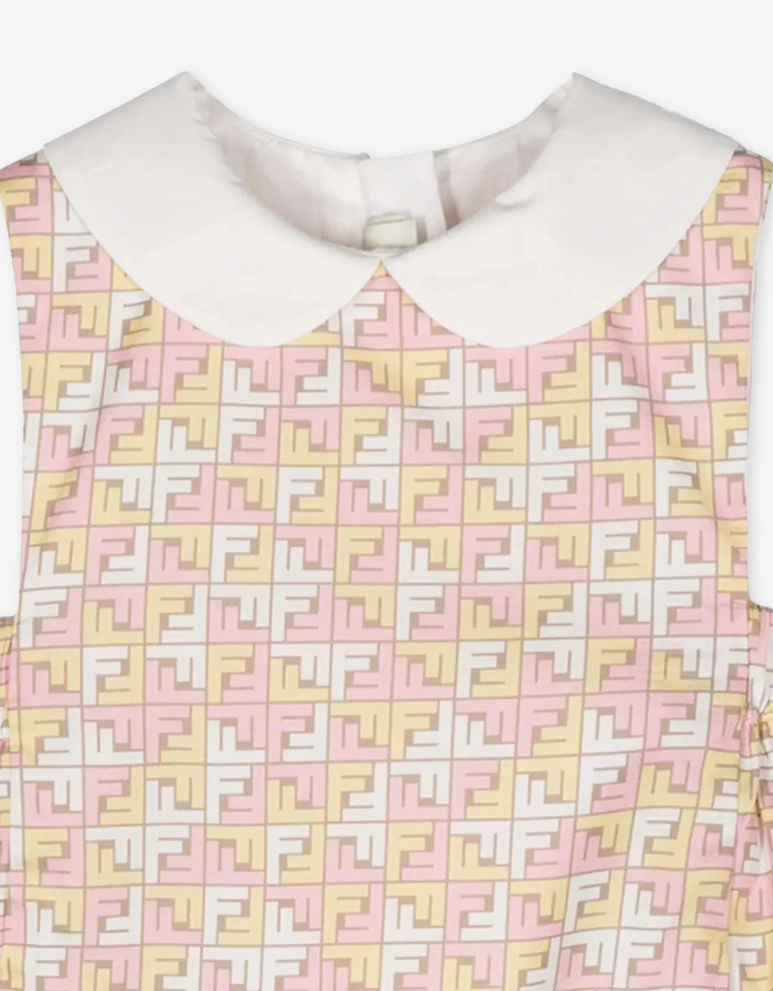 Fendi Baby Girls Micro Logo Dress in Multicolour