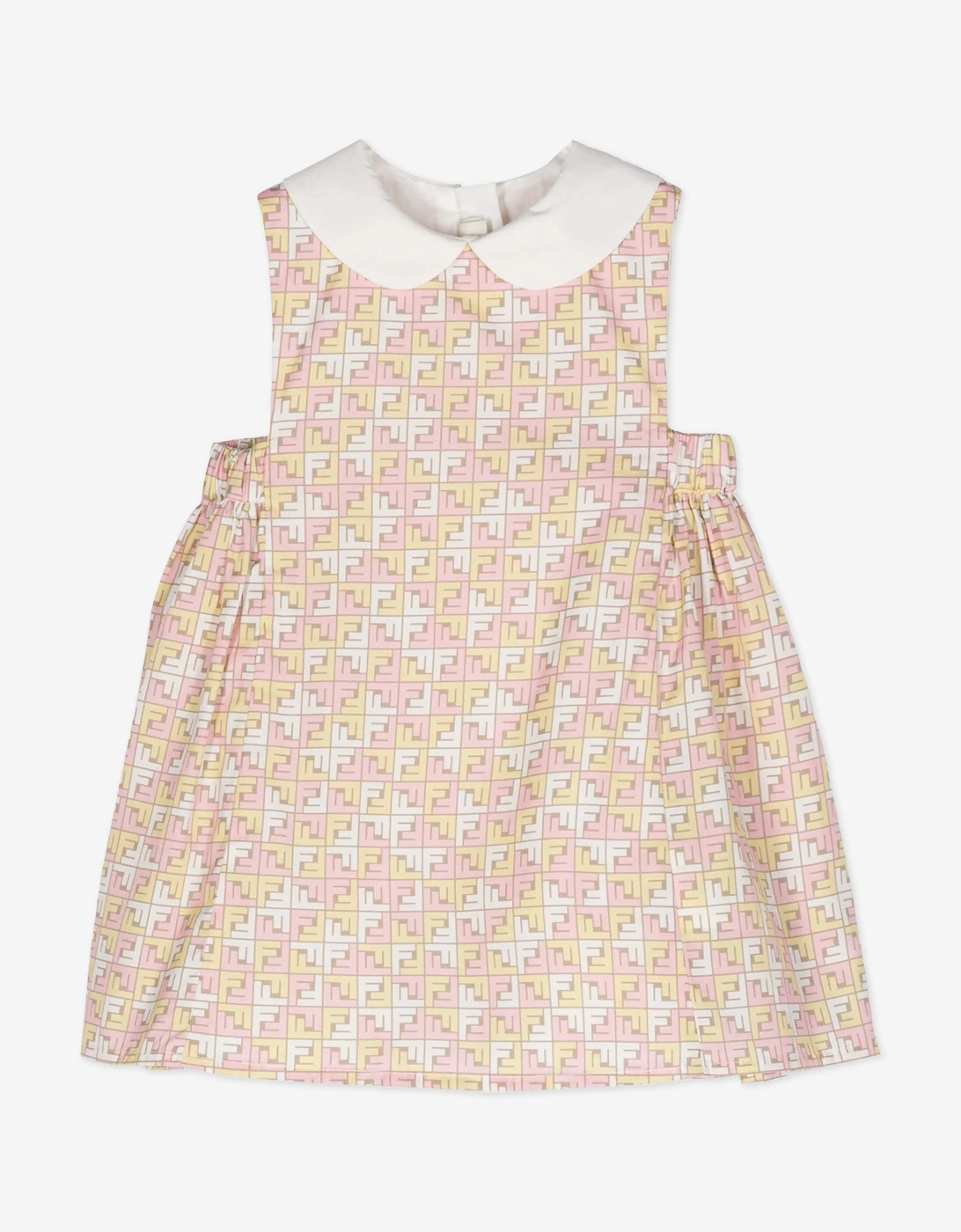 Fendi Baby Girls Micro Logo Dress in Multicolour