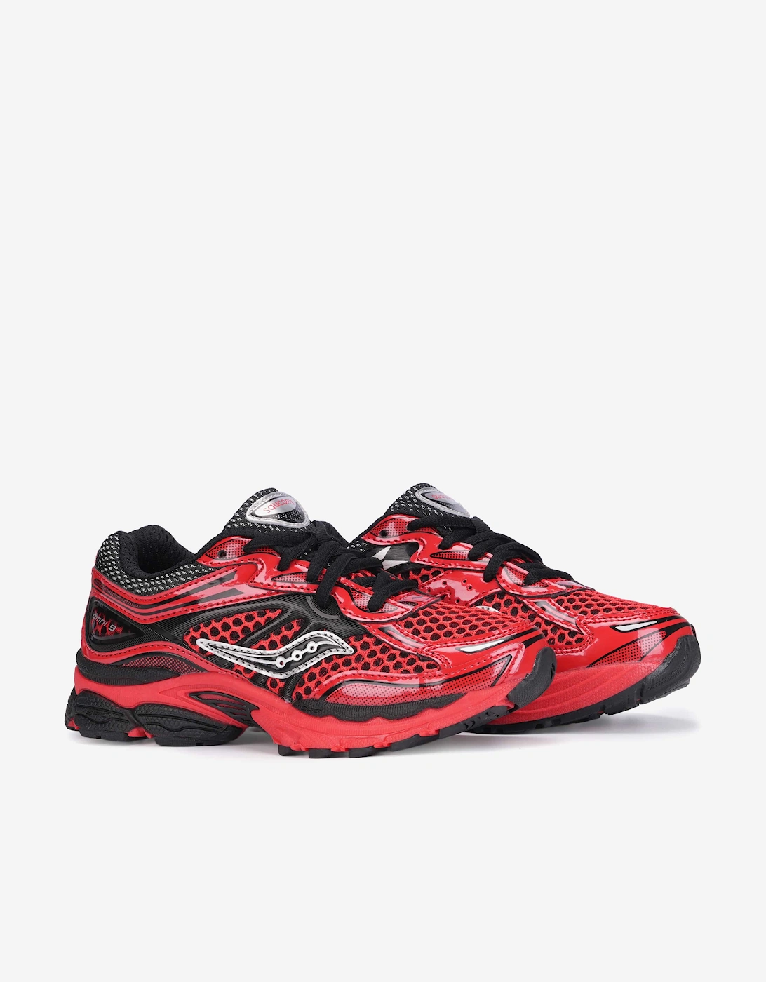 Saucony Kids OMNI 9 Trainers in Red