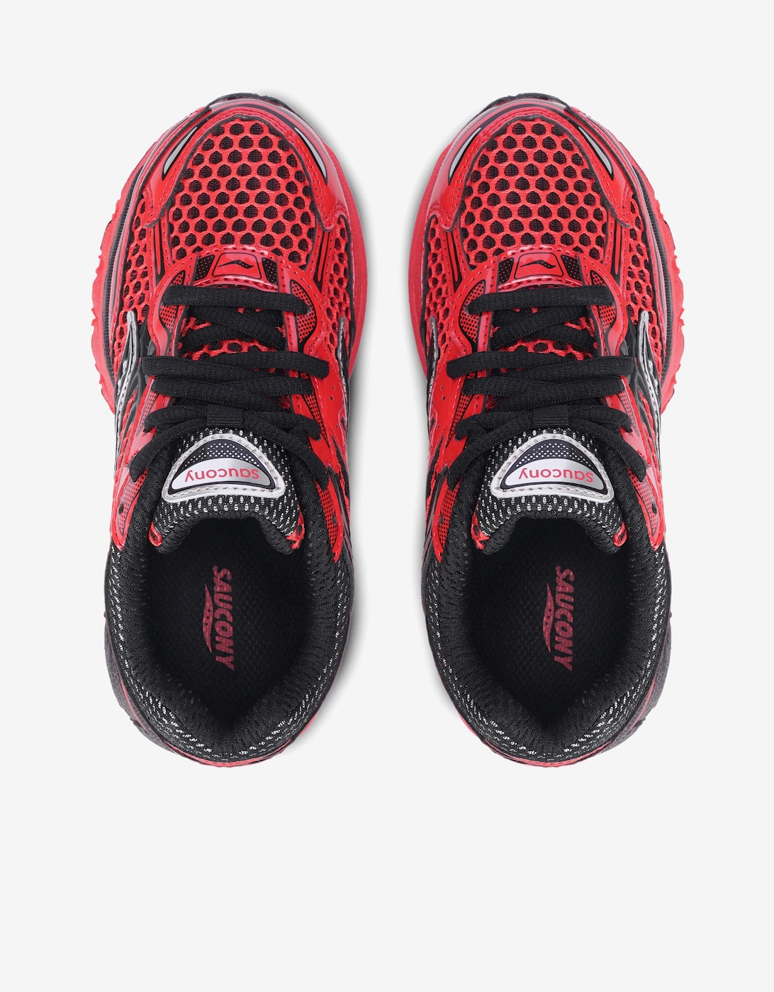 Saucony Kids OMNI 9 Trainers in Red