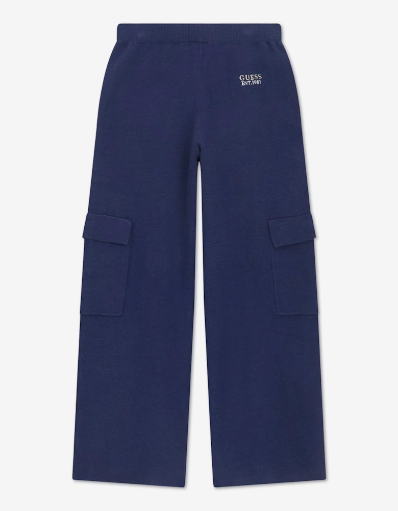 Guess Girls Logo Tracksuit in Navy