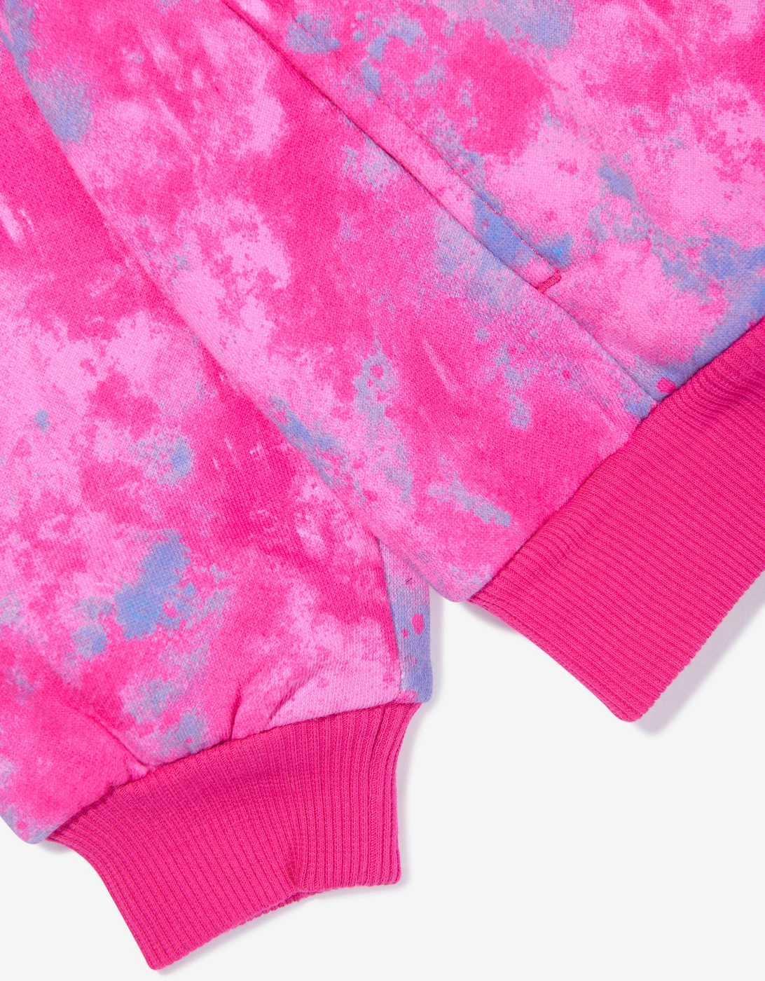 Nike Girls Printed Club Hoodie in Pink