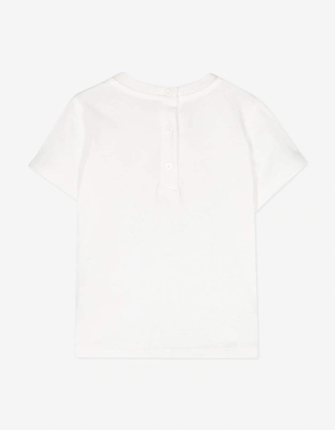 Fendi Baby Girls Heart Logo T-Shirt in White