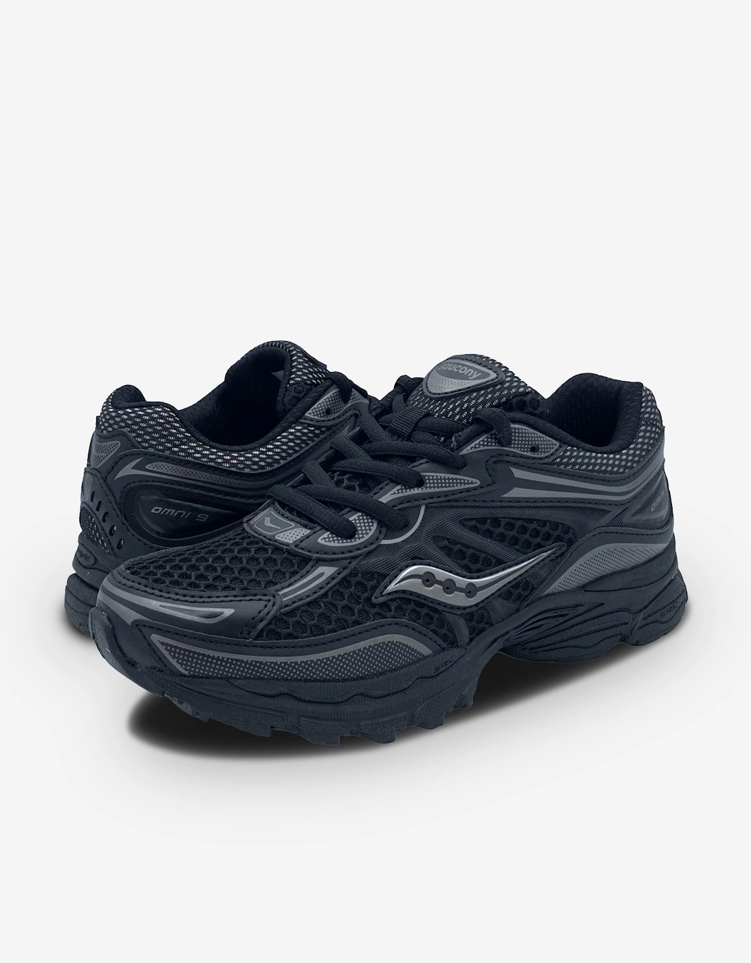 Saucony Kids OMNI 9 Trainers in Black