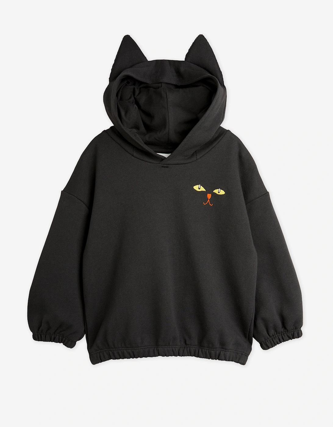 Mini Rodini Kids Cats Eyes Hoodie in Black