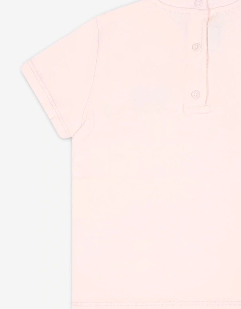 Fendi Baby Girls Logo T-Shirt in Pink