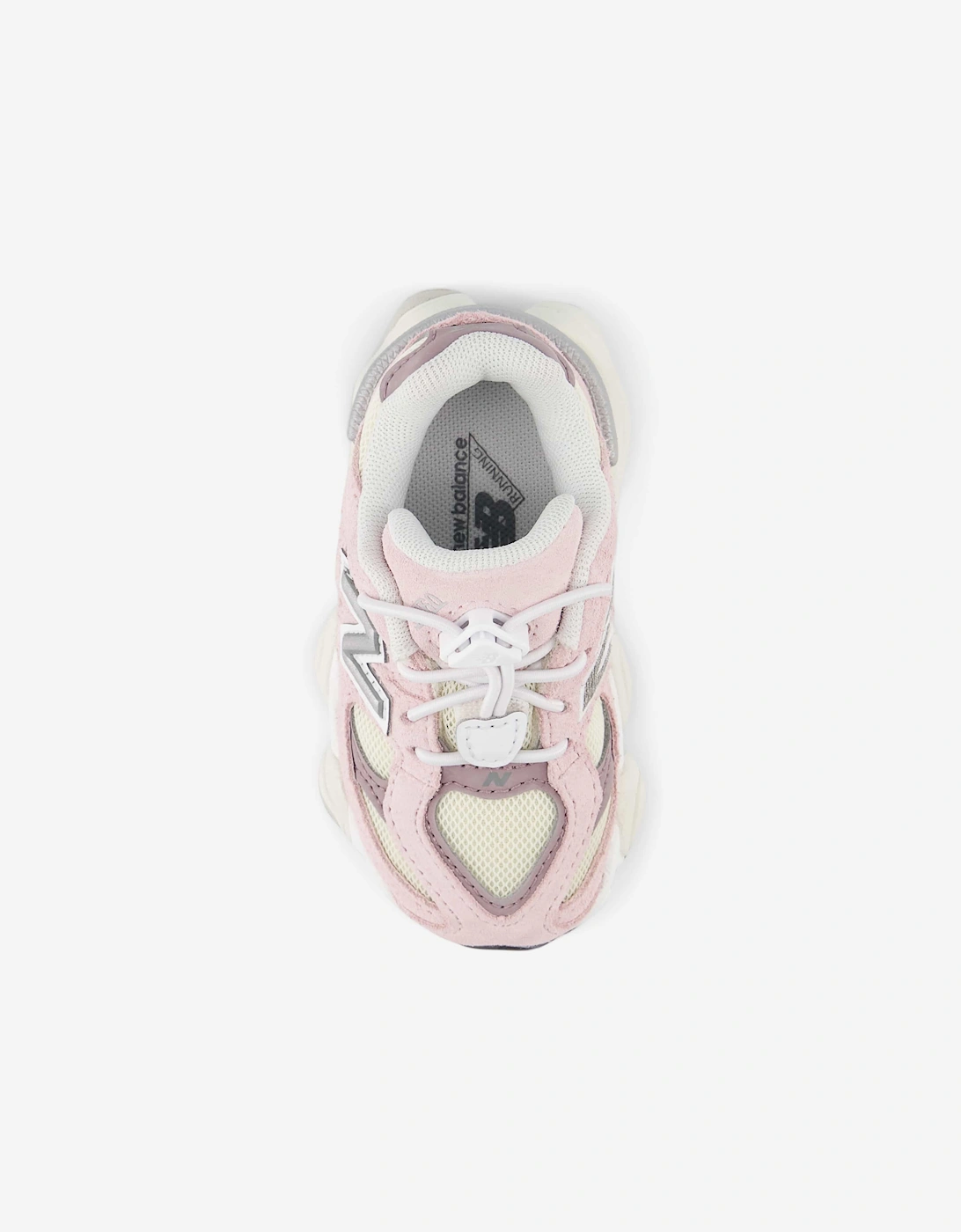 New Balance Girls 9060 Bungee Lace Trainers in Pink