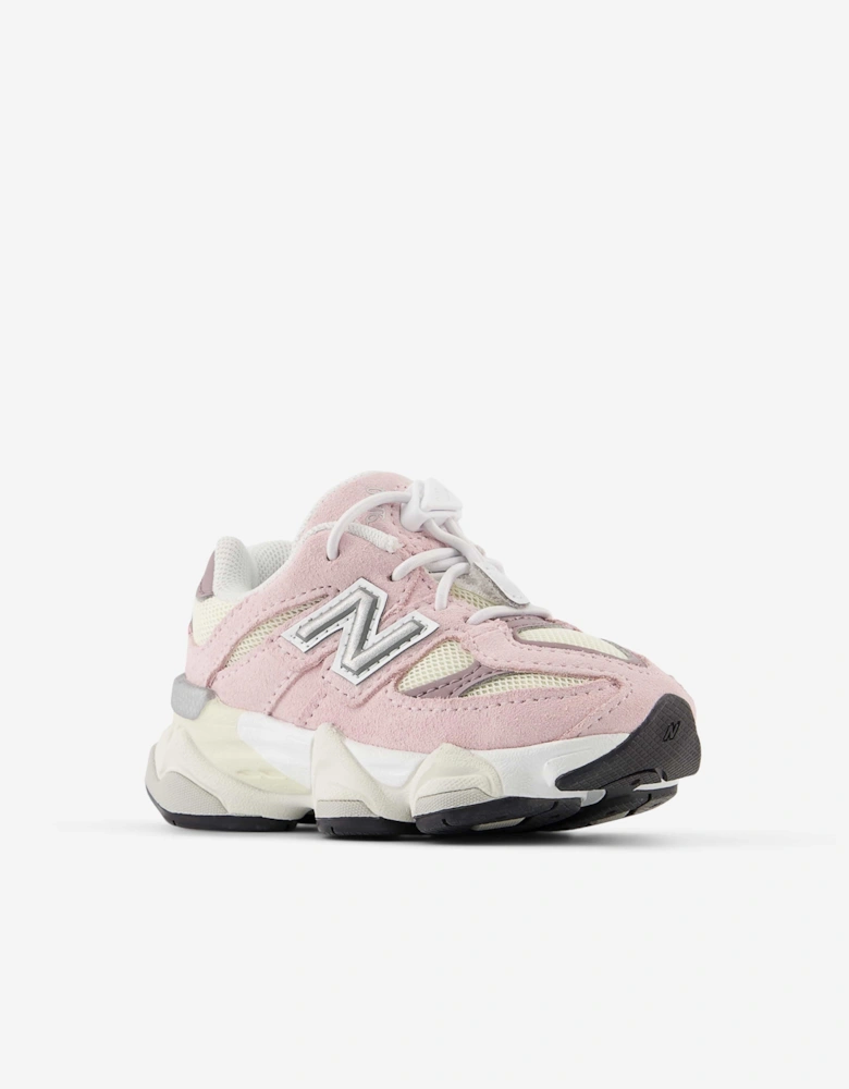 New Balance Girls 9060 Bungee Lace Trainers in Pink