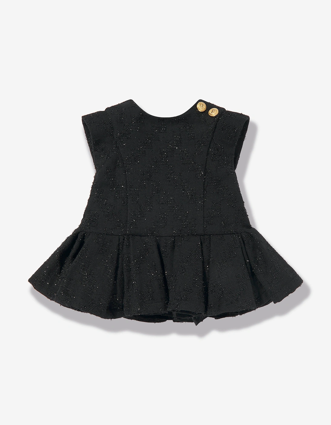 Balmain Baby Girls Dress With Knickers in Black