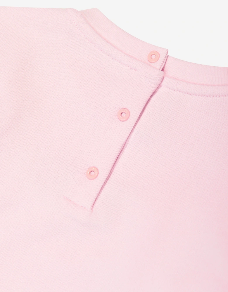 Fendi Baby Girls Logo Sweatshirt in Pink