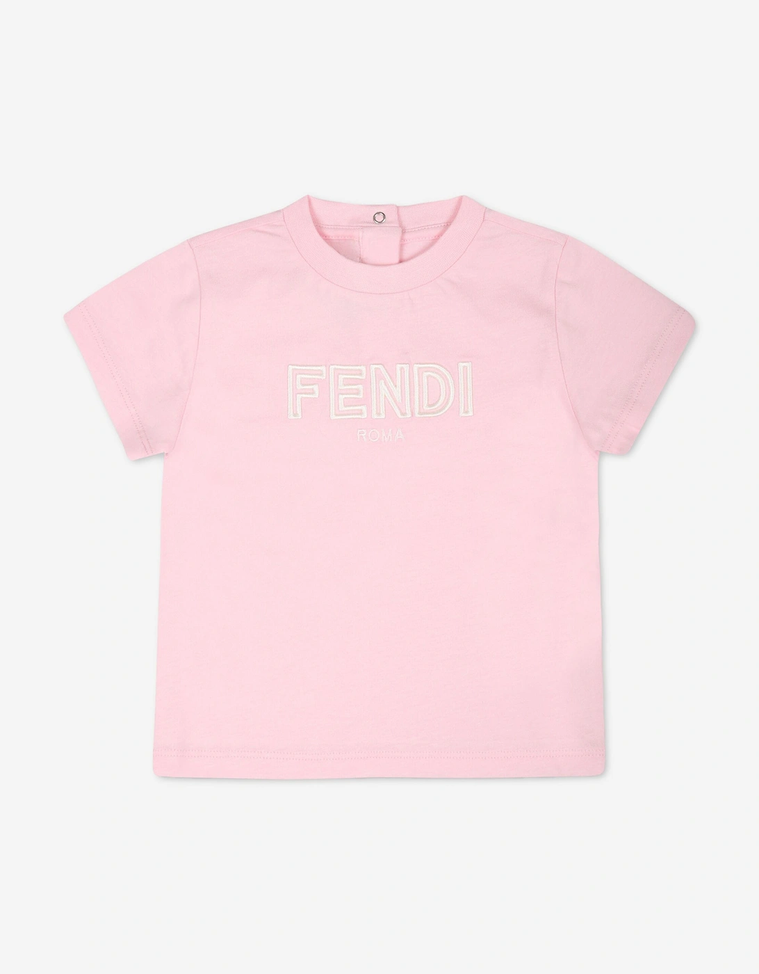 Fendi Baby Girls Logo T-Shirt in Pink