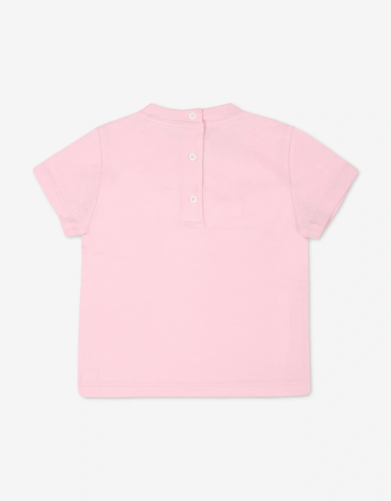 Fendi Baby Girls Logo T-Shirt in Pink