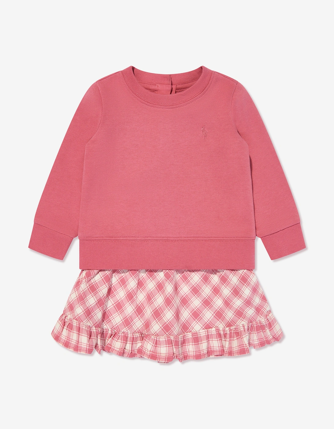 Ralph Lauren Baby Girls Sweater Dress in Pink