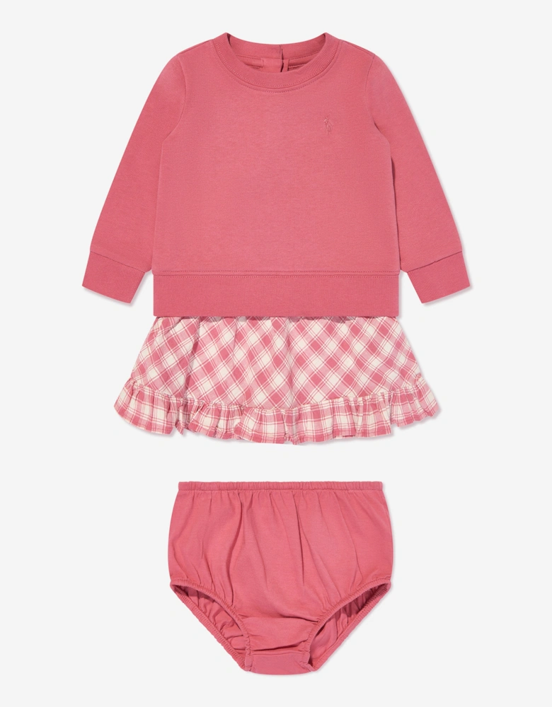 Ralph Lauren Baby Girls Sweater Dress in Pink