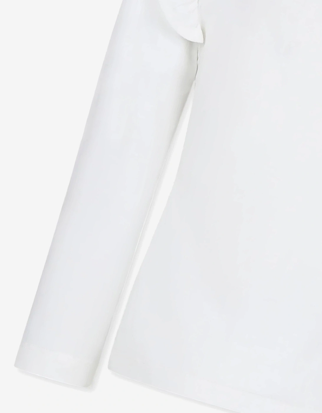 Moschino Girls Long Sleeve Logo T-Shirt in Ivory