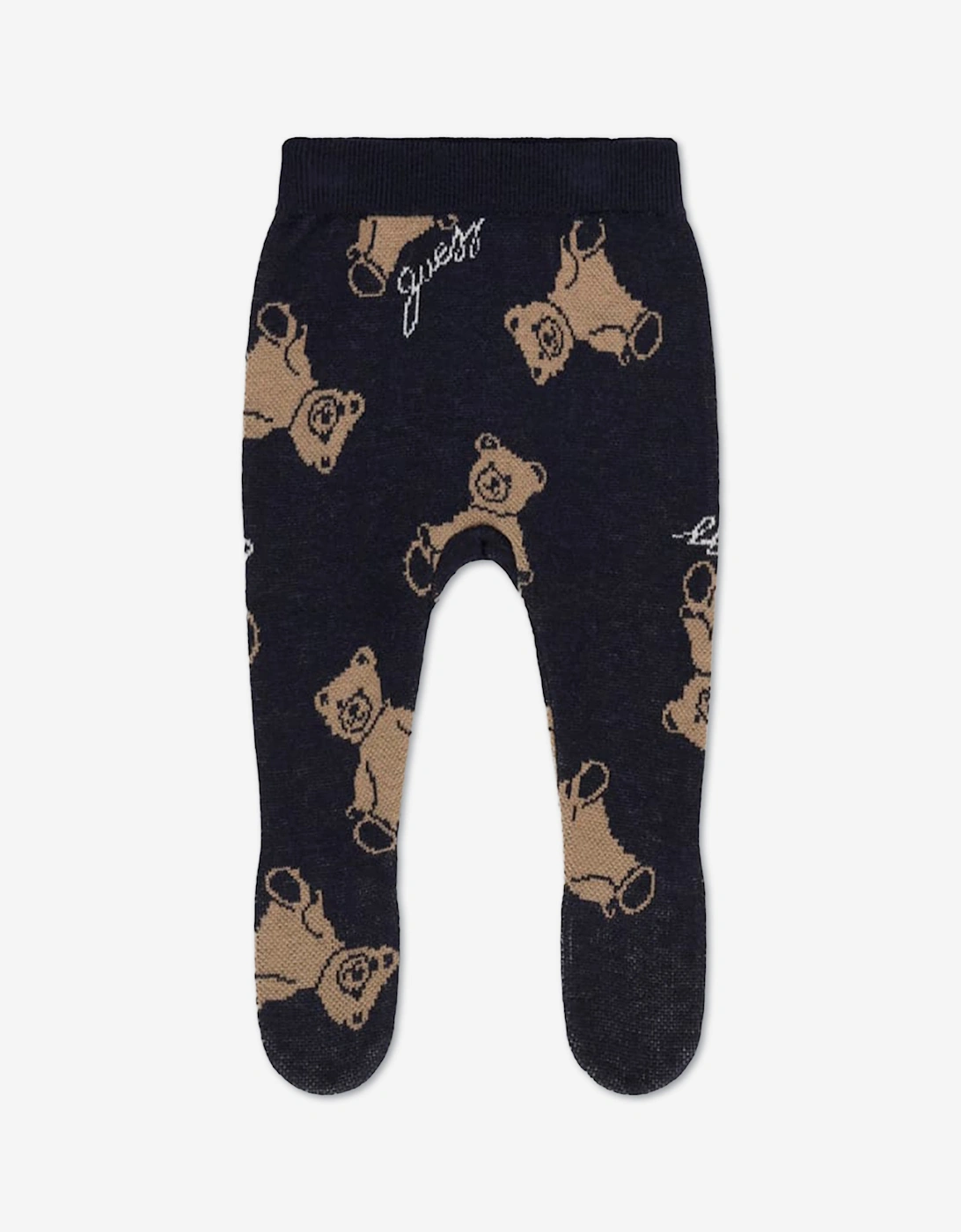 Guess Baby Teddy Bear 3 Piece Pant Set in Navy