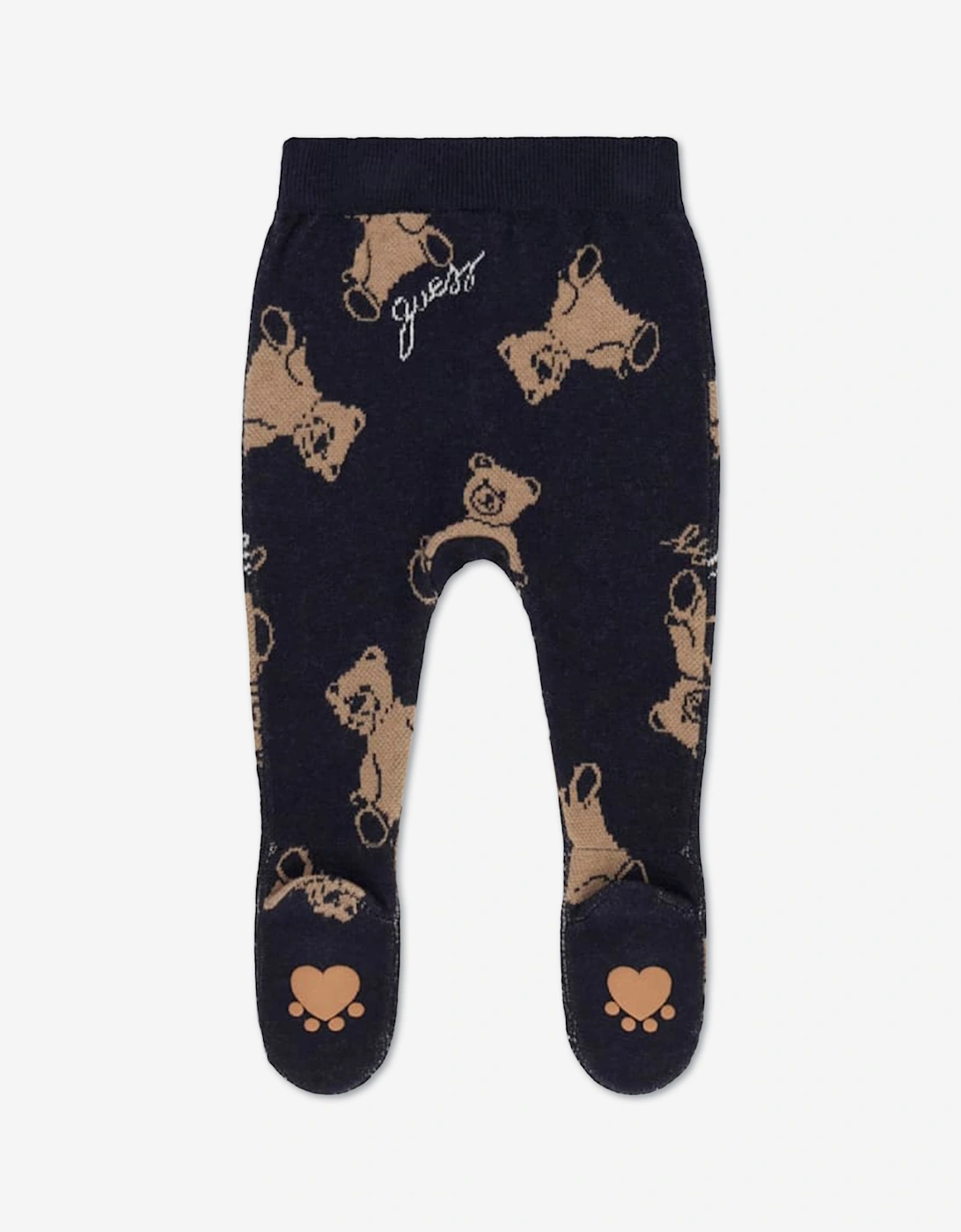 Guess Baby Teddy Bear 3 Piece Pant Set in Navy