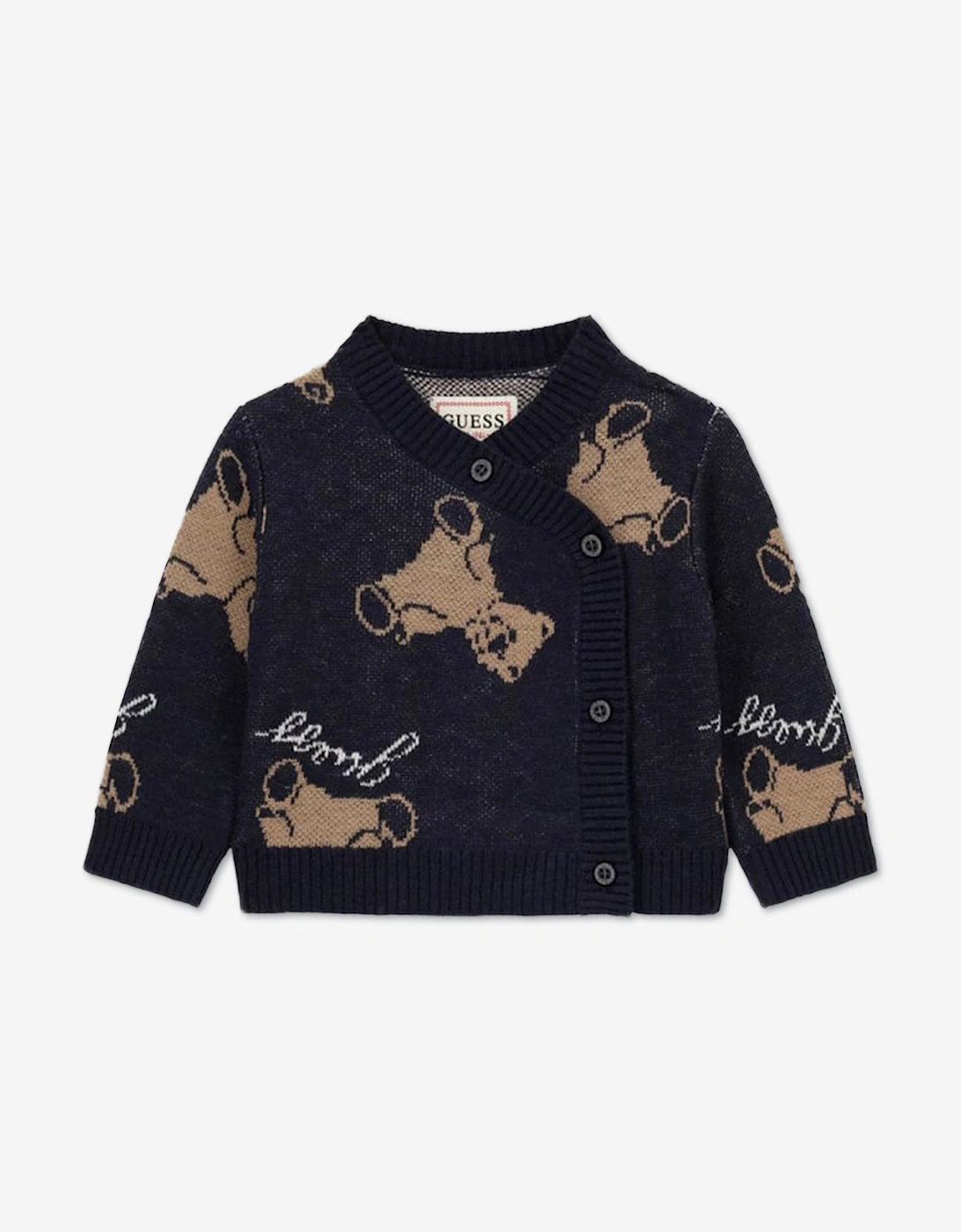 Guess Baby Teddy Bear 3 Piece Pant Set in Navy