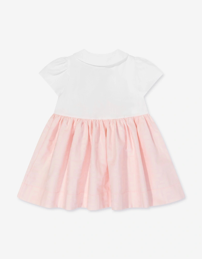Fendi Baby Girls FF Logo Dress in Pink