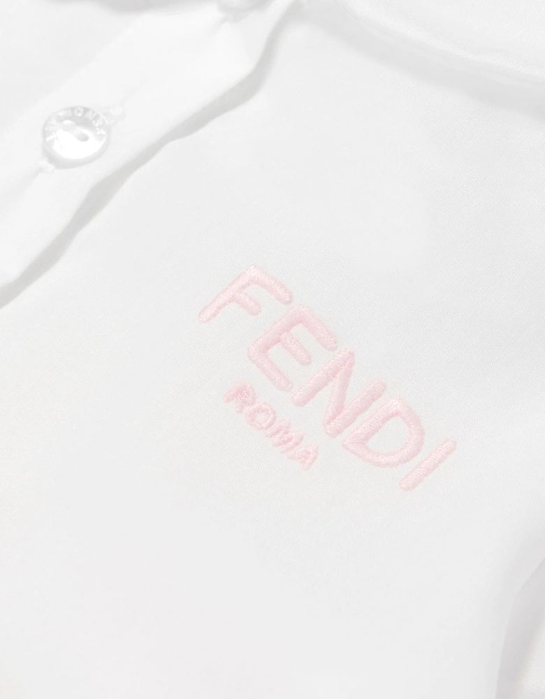 Fendi Baby Girls FF Logo Dress in Pink