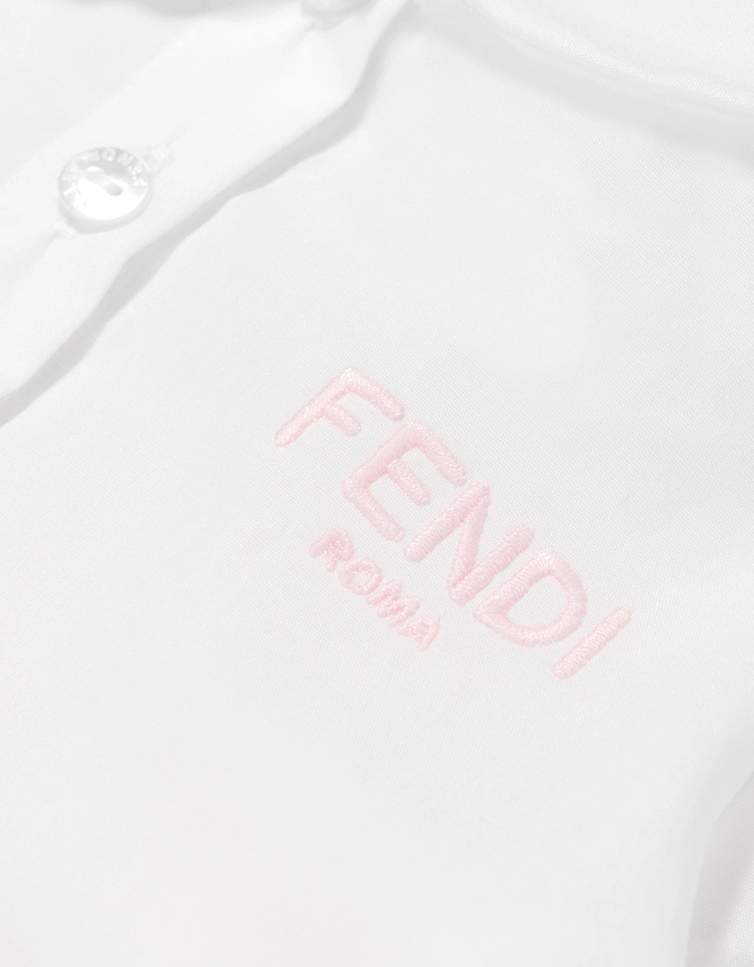 Fendi Baby Girls FF Logo Dress in Pink