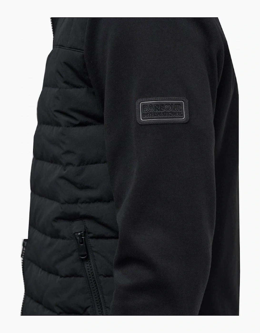 Barbour International Collins Baffle Black Quilted Jacket