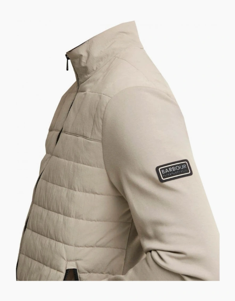 Barbour International Collins Baffle Concrete Quilted Jacket