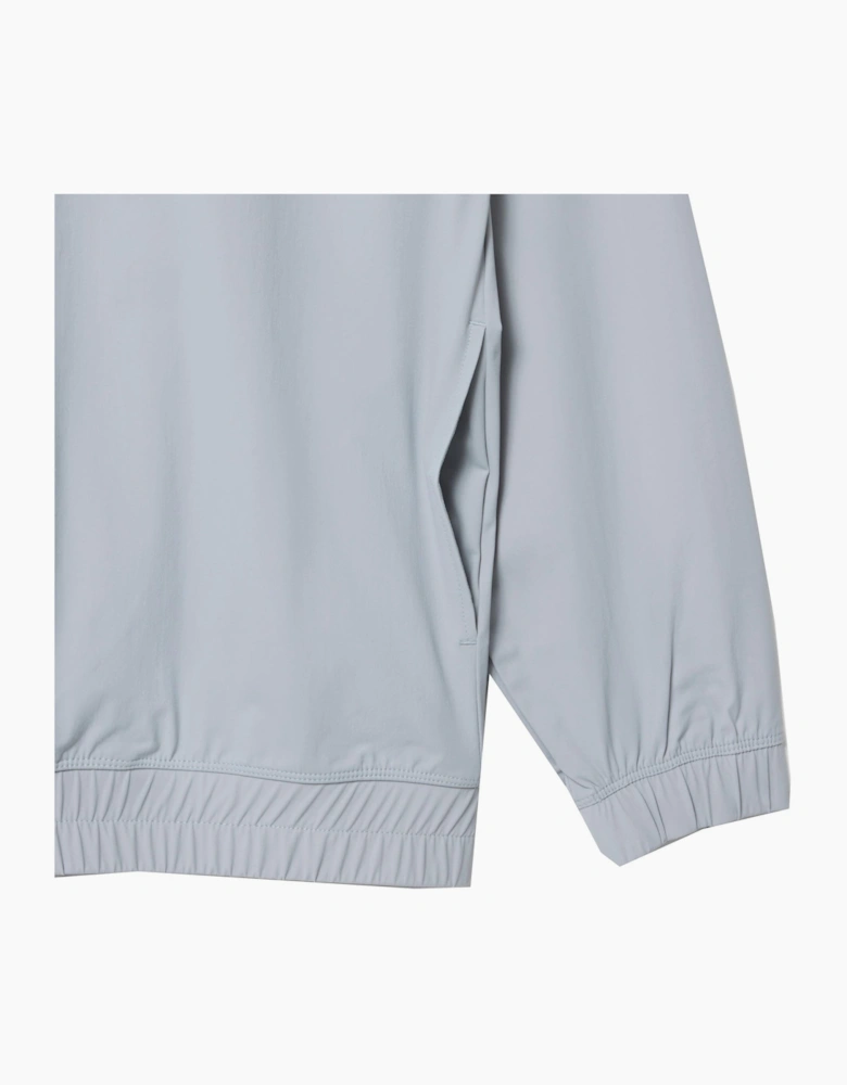 Lacoste Men's Blue Grey Stretch Commuter Track Jacket